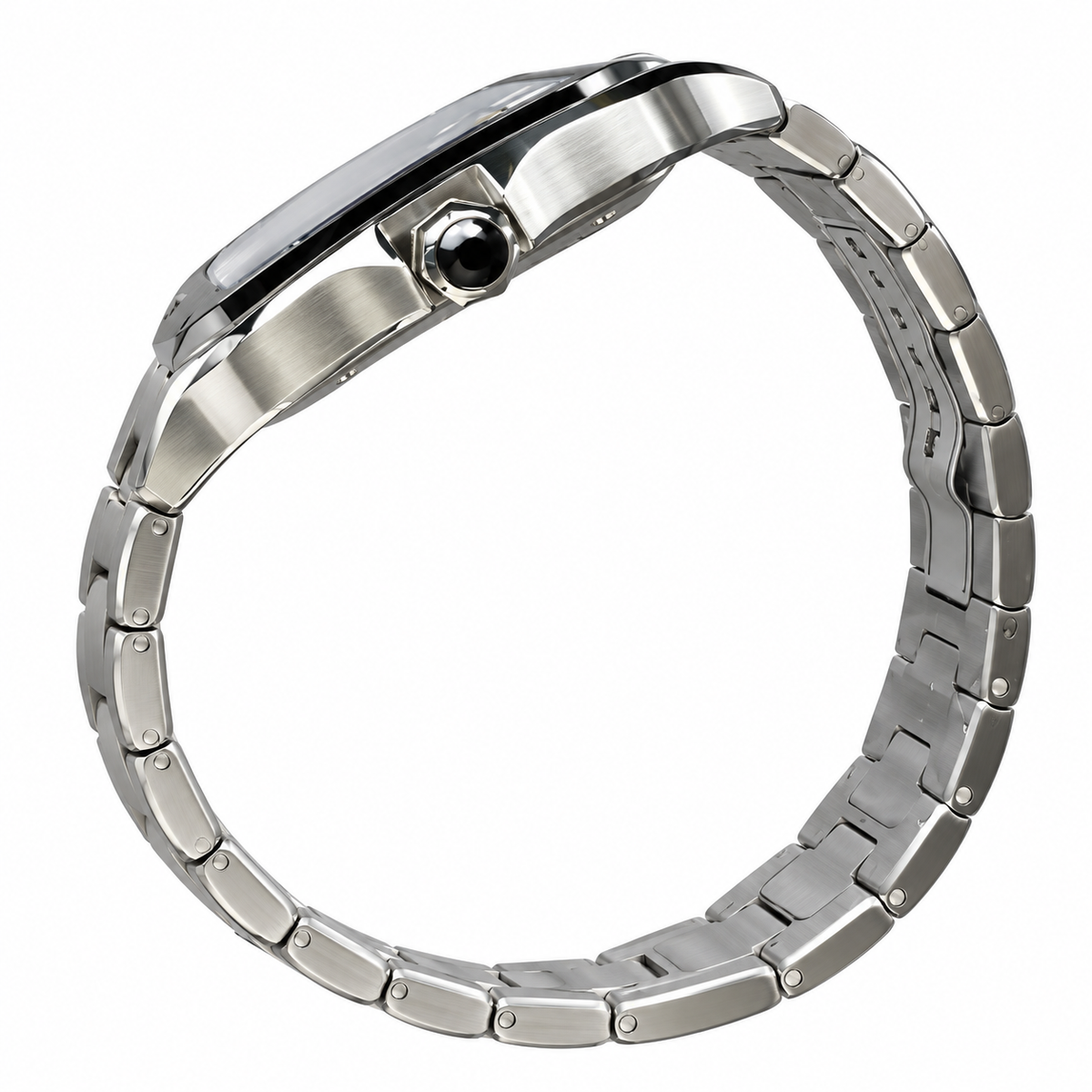 Cartier Santos de Cartier Automatic — Steel, Grey Dial & Steel Bracelet, Extra Large