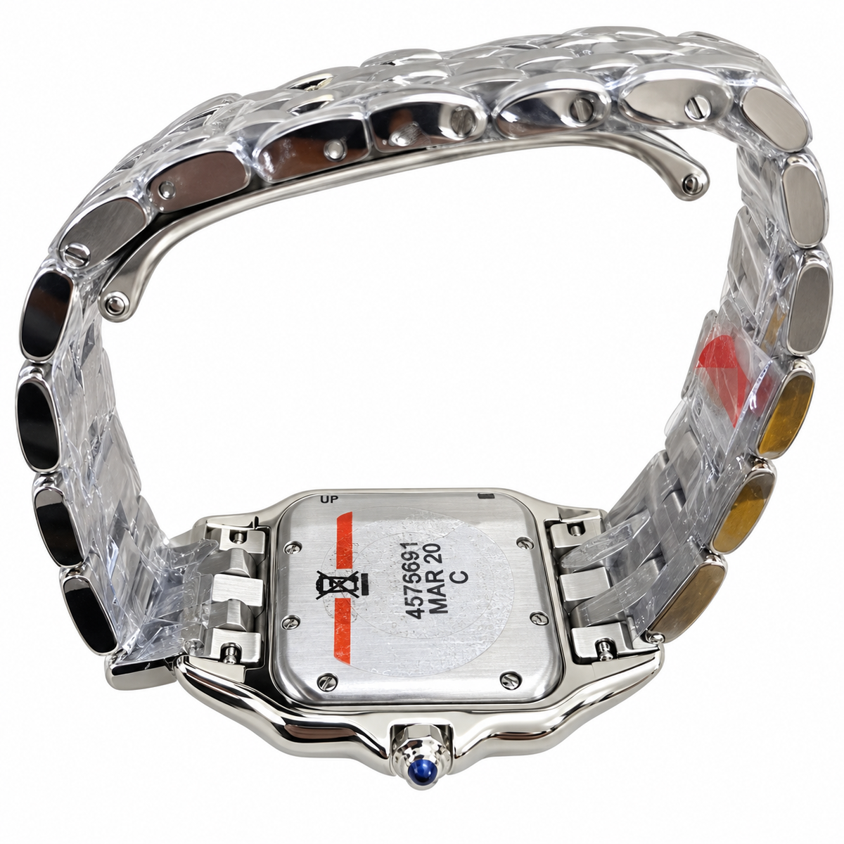 Cartier Panthère de Cartier Medium — Steel, White Dial, Roman Numerals & Steel Bracelet, Women