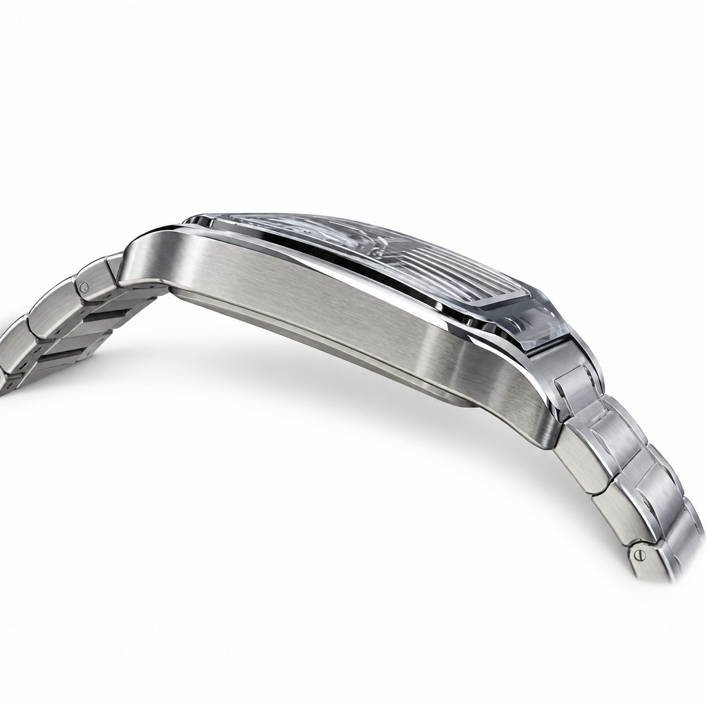 Cartier Santos de Cartier Large — Steel, Skeleton Dial, Roman Numerals & Steel Bracelet, Automatic
