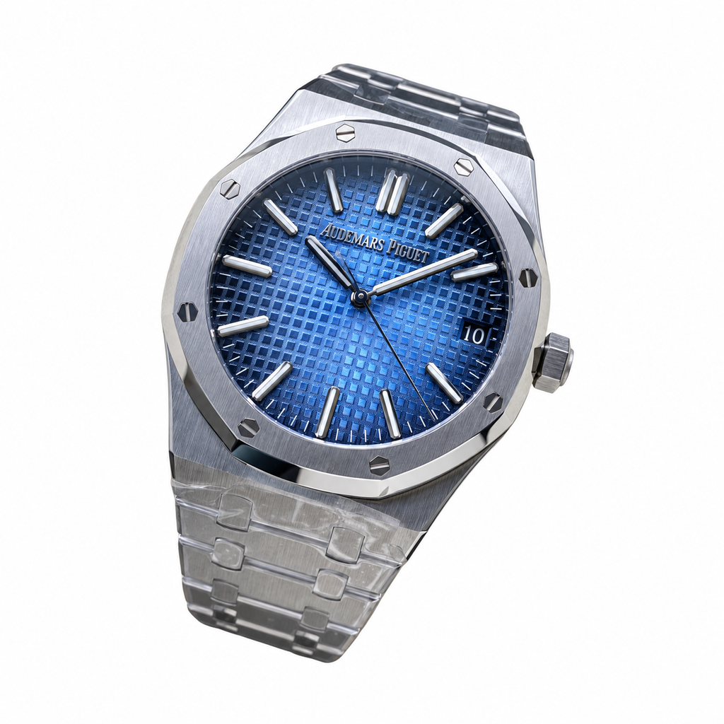 Audemars Piguet Royal Oak 41mm – Steel Blue Tapisserie Dial