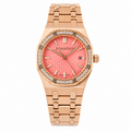 Audemars Piguet Royal Oak 37mm – Rose Gold Diamond Bezel Salmon Dial