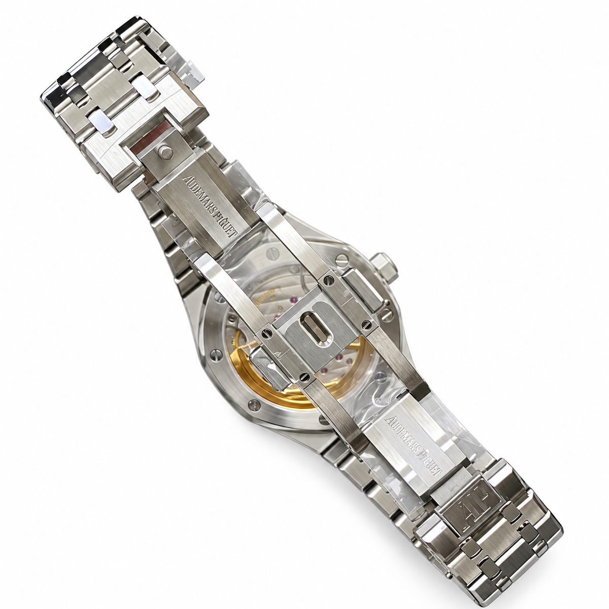 Audemars Piguet Royal Oak Black Grande Tapisserie Dial Stainless Steel Automatic Watch