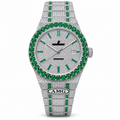 Royal Oak Iced Out – Full Diamond Pavé & Emerald Baguette AMG