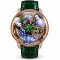 Jacob & Co. Astronomia Art Panda Rose Gold Diamond Jade Bamboo Tourbillon Green Watch