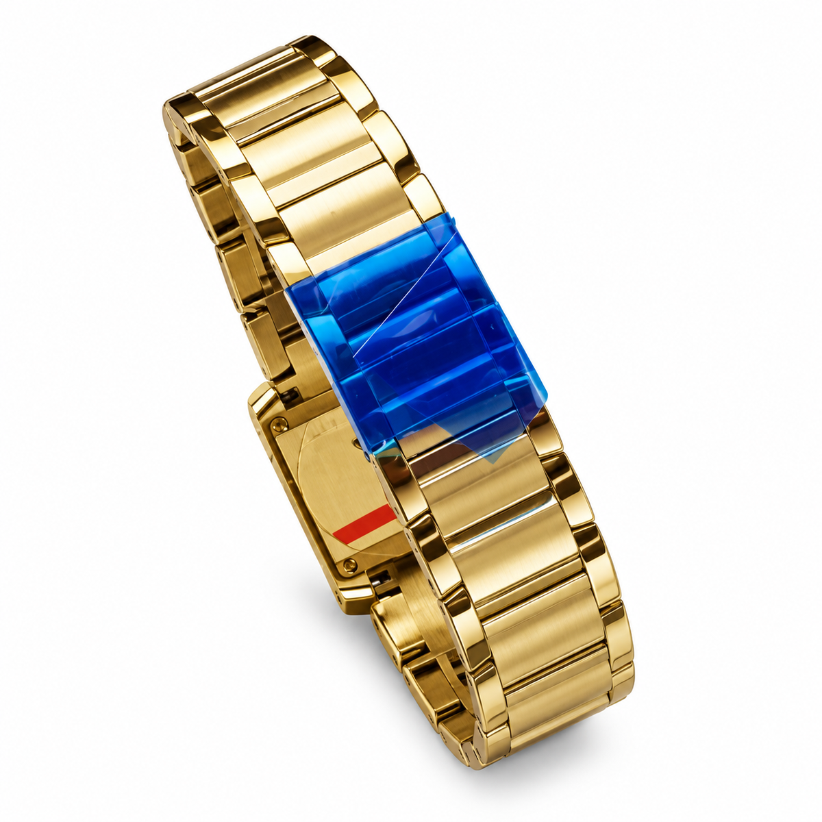 Cartier Tank Française — 18K Yellow Gold, White Dial & Gold Bracelet, Small
