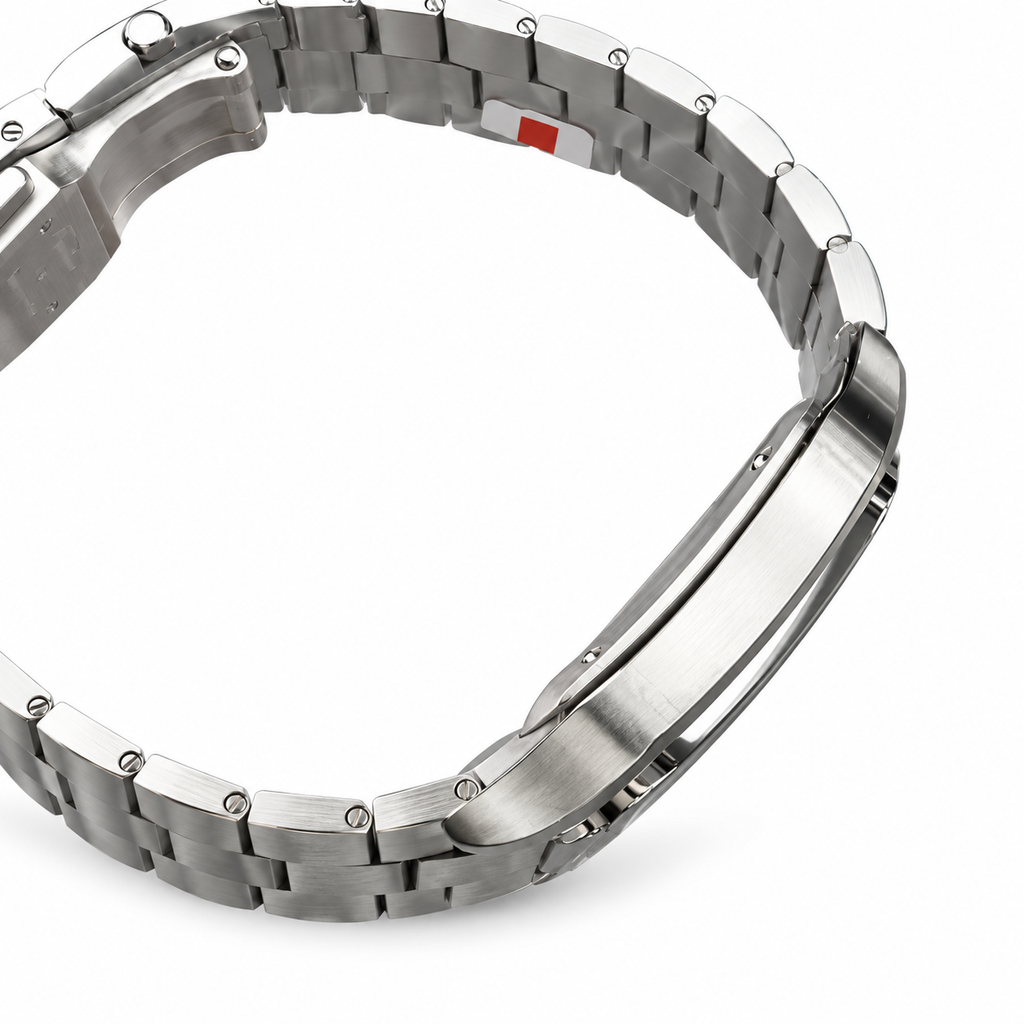 Cartier Santos de Cartier Automatic — Stainless Steel, White Dial & Steel Bracelet