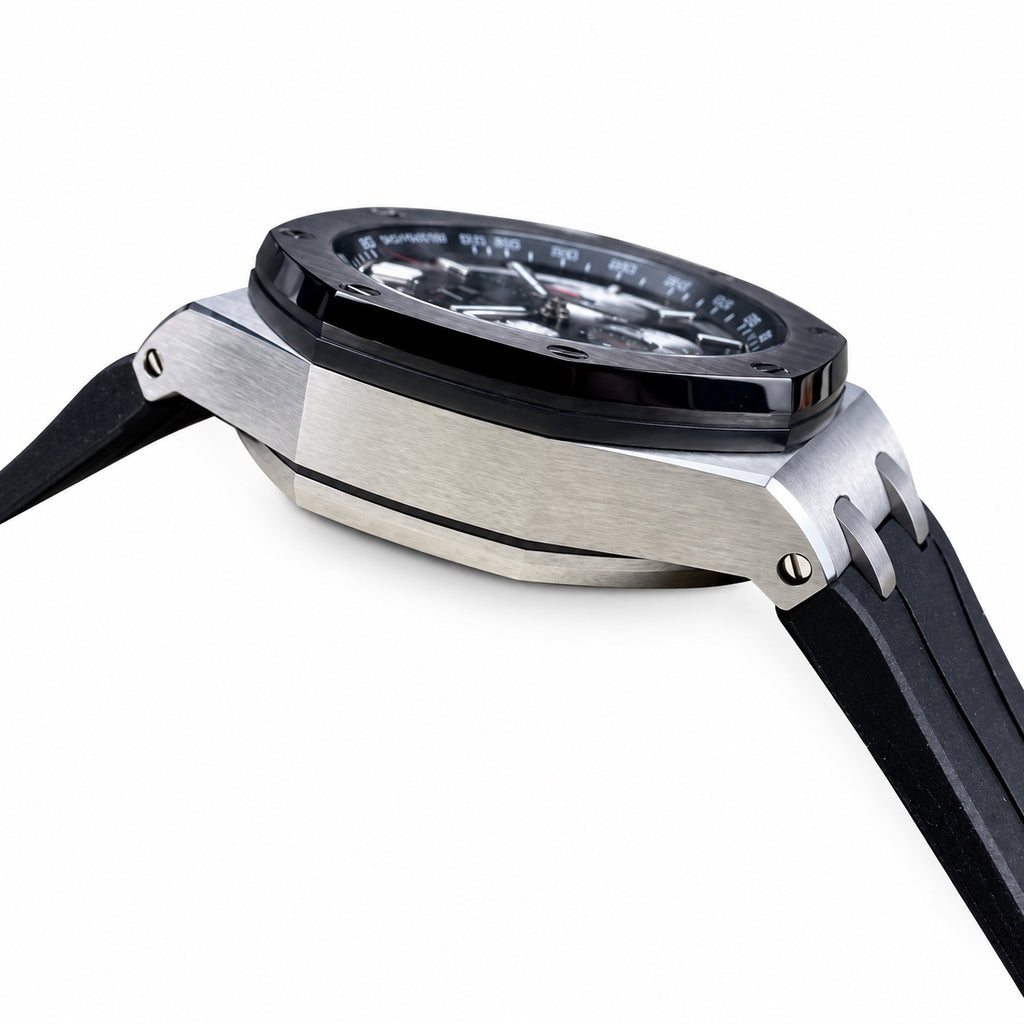 Audemars Piguet Royal Oak Offshore Chronograph Black Ceramic Bezel Panda Dial Rubber Strap Watch