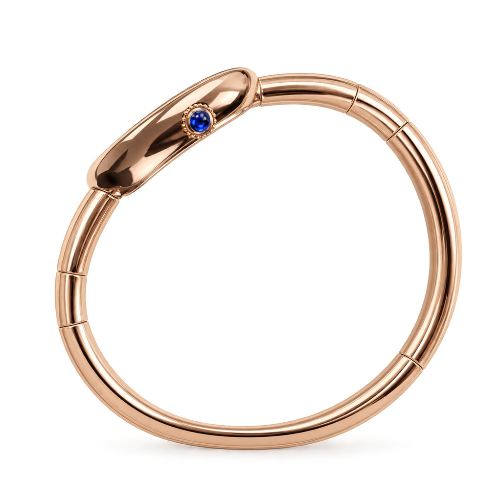 Cartier Baignoire — 18K Rose Gold, White Oval Dial, Roman Numerals & Rose Gold Bangle, Women