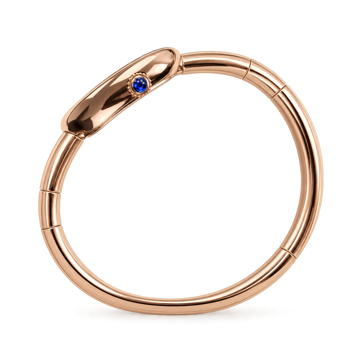 Cartier Baignoire — 18K Rose Gold, White Oval Dial, Roman Numerals & Rose Gold Bangle, Women