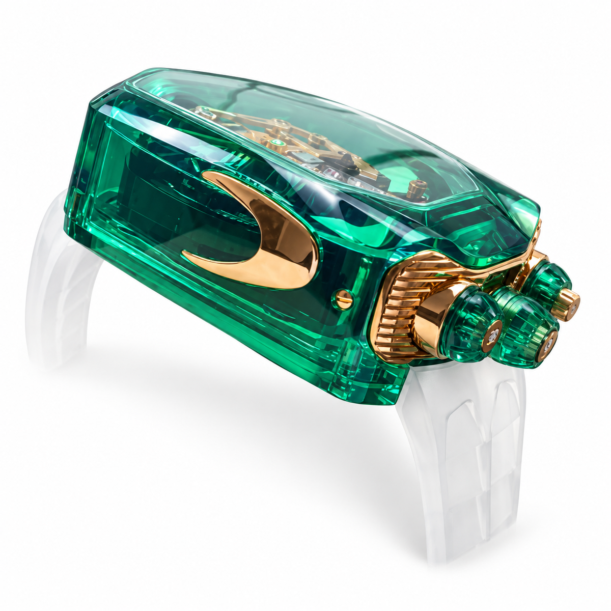 Jacob & Co. x Bugatti Chiron Green Sapphire Crystal Tourbillon Watch