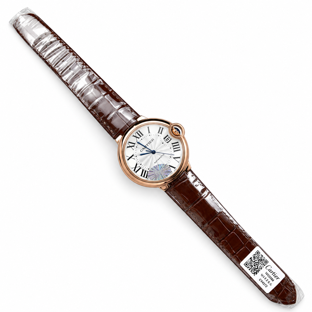 Cartier Ballon Bleu Rose Gold Silver Dial Automatic Watch – KDY