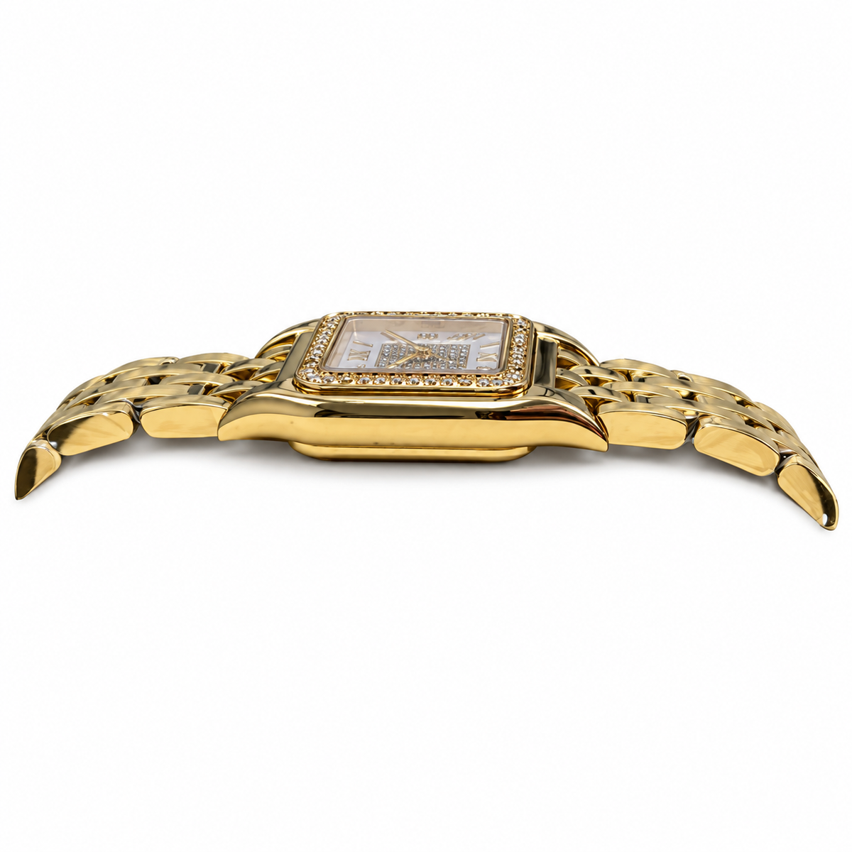 Cartier Panthère Yellow Gold Diamond Bezel Pavé Dial Watch