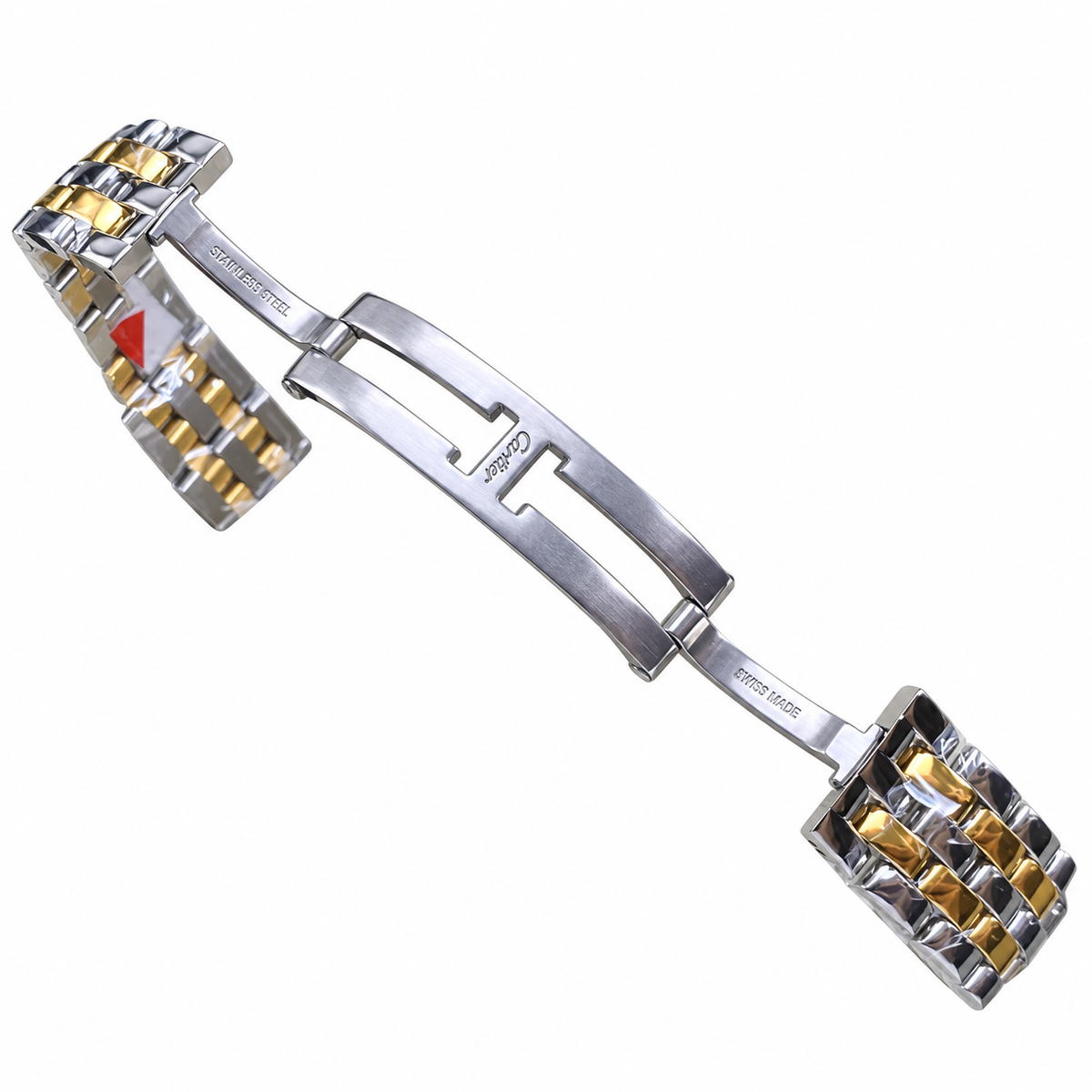 Cartier Panthère de Cartier Large — Steel & Yellow Gold, White Dial, Roman Numerals & Two-Tone Bracelet, Quartz