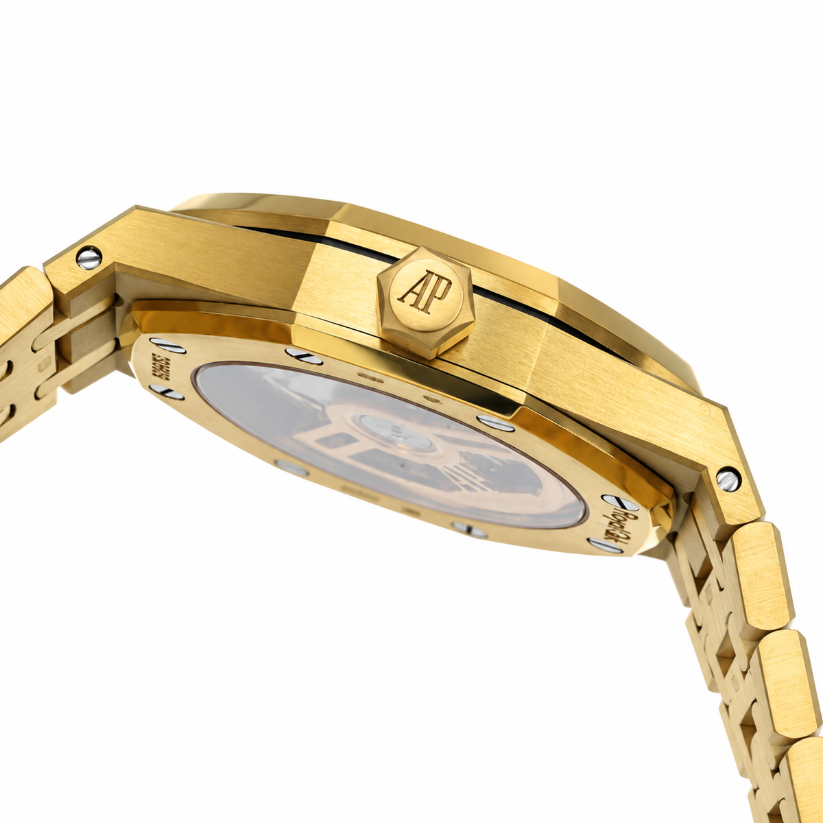 Audemars Piguet Royal Oak Yellow Gold Turquoise Tapisserie Date Watch