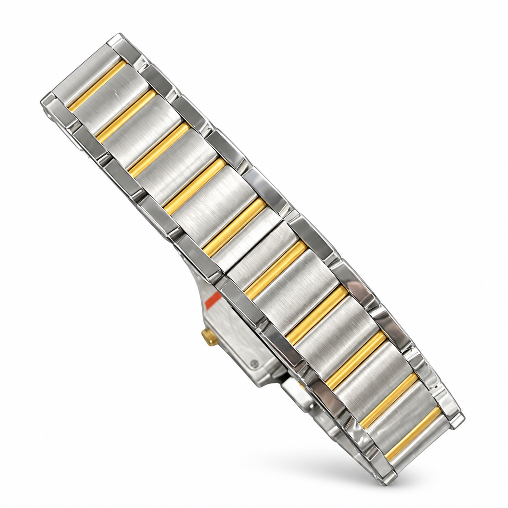 Cartier Tank Française Medium — Steel & Yellow Gold, Cream Dial, Roman Numerals & Two-Tone Bracelet, Quartz