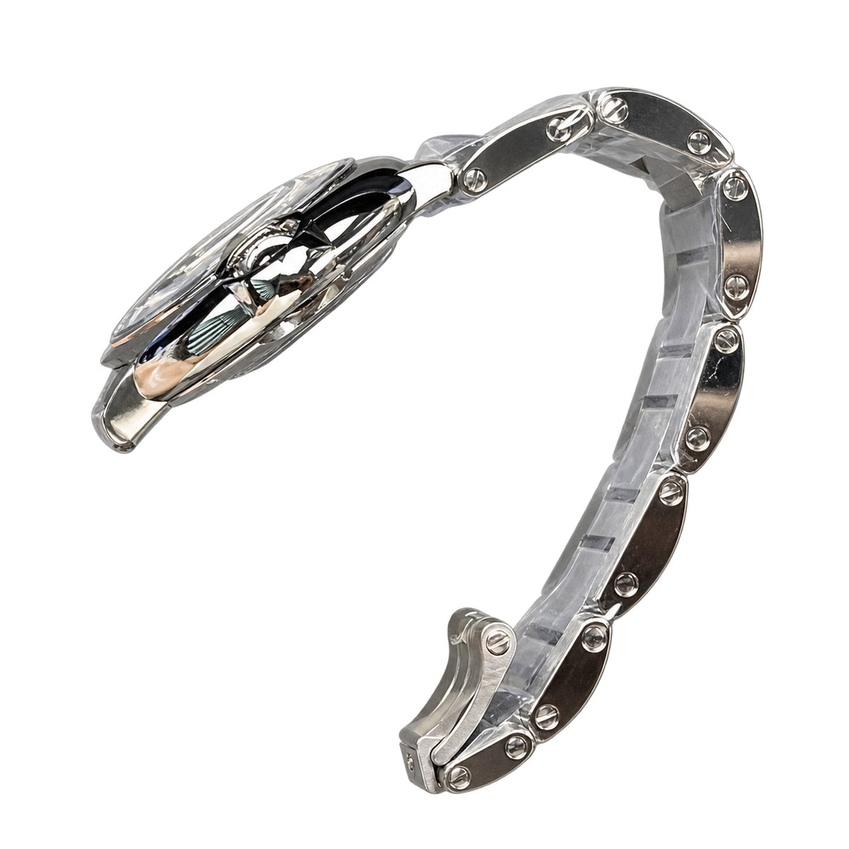 Cartier Ballon Bleu 33mm — Stainless Steel, Diamond Hour Markers & Steel Bracelet
