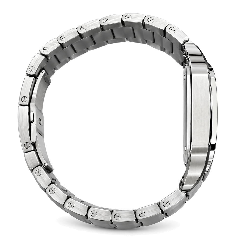 Cartier Santos Steel White Dial Automatic Bracelet Watch – KDY
