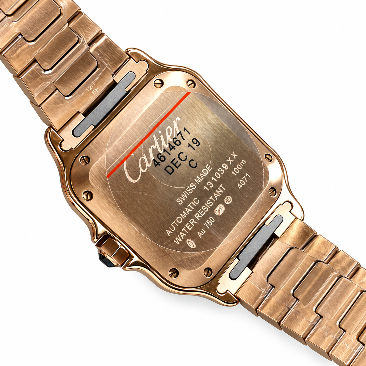 Cartier Santos de Cartier Automatic — Full 18K Rose Gold Case & Bracelet
