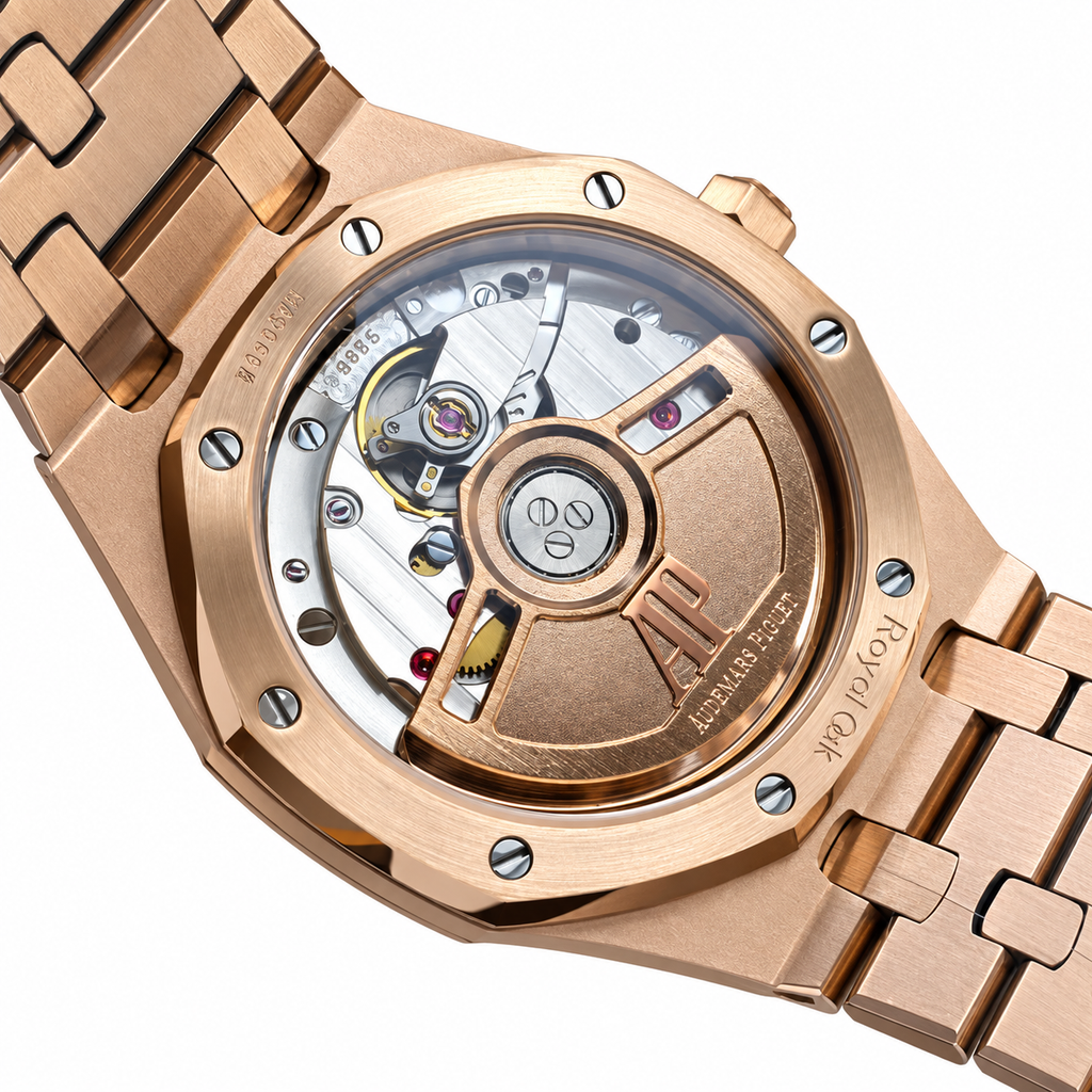 Audemars Piguet Royal Oak Lady – Rose Gold Salmon Dial Diamond Bezel