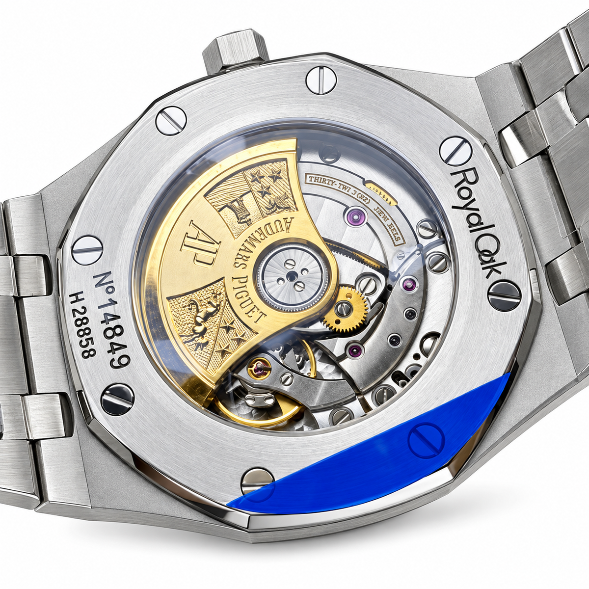 Audemars Piguet Royal Oak Steel White Tapisserie Date Automatic Watch