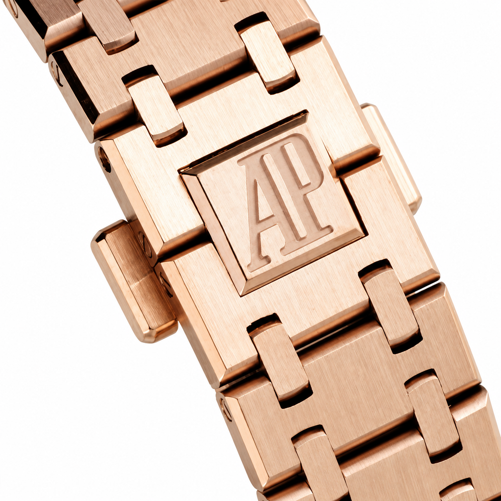 Audemars Piguet Royal Oak 37mm – Rose Gold Diamond Bezel Salmon Dial