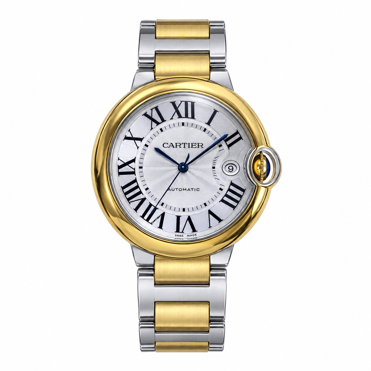 Cartier Ballon Bleu de Cartier Automatic — Two-Tone Yellow Gold & Steel Bracelet Watch