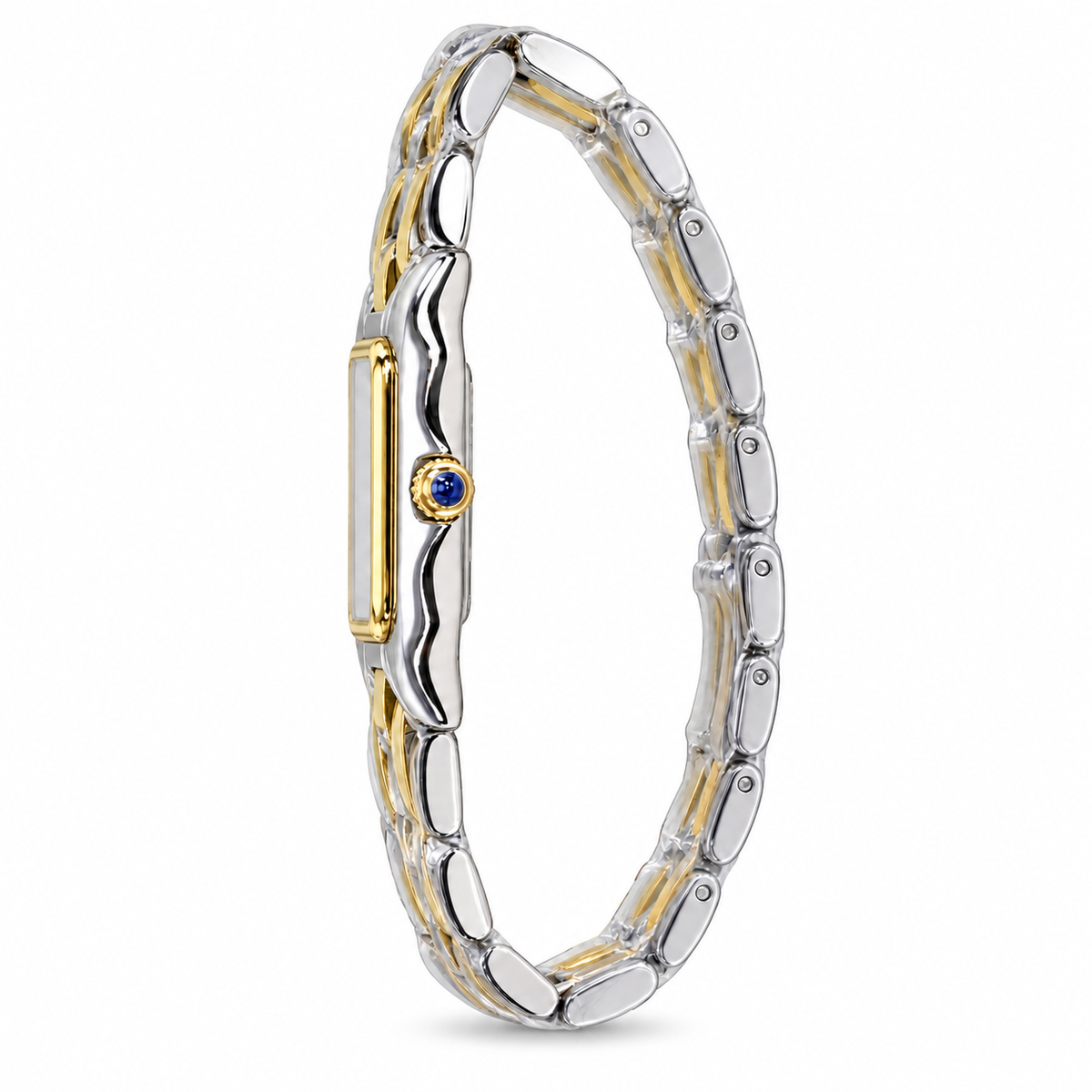 Cartier Panthère Medium — Two-Tone Steel & Gold, White Dial, Roman Numerals & Panthère Bracelet, Women