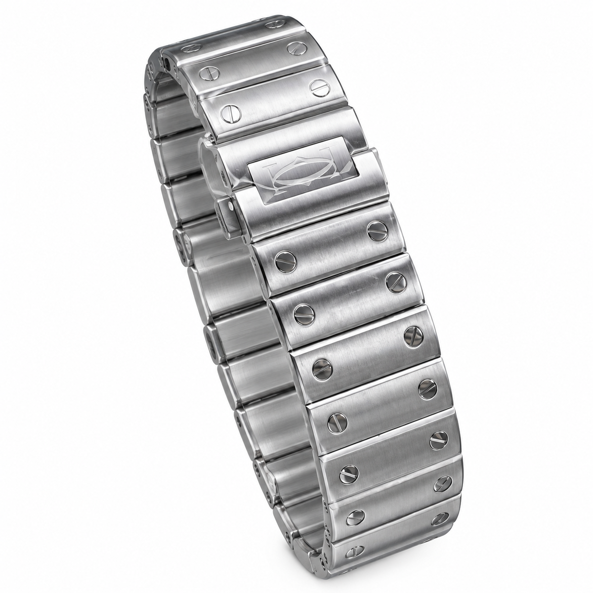 Cartier Santos de Cartier Large — Steel, Skeleton Dial, Roman Numerals & Steel Bracelet, Automatic