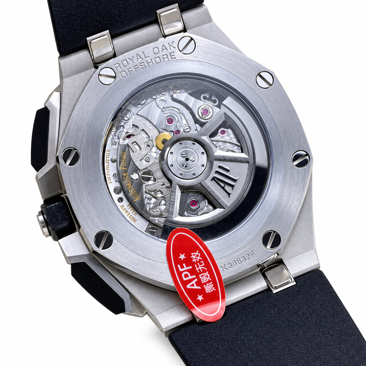 Audemars Piguet Royal Oak Offshore Chronograph Black Ceramic Bezel Panda Dial Rubber Strap Watch