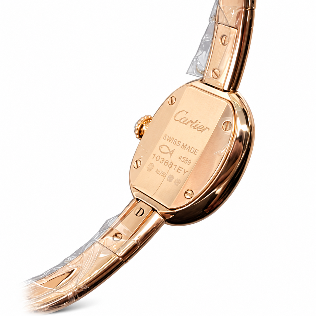 Cartier Baignoire Rose Gold Bangle Bracelet Watch – KDY