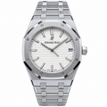 Audemars Piguet Royal Oak Selfwinding White Grande Tapisserie Dial Stainless Steel Bracelet 41mm