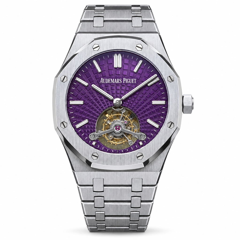 Audemars Piguet Royal Oak Tourbillon Purple Dial Stainless Steel