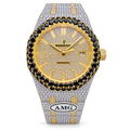 Audemars Piguet Royal Oak Iced Out – Yellow Diamond & Black Gem AMG