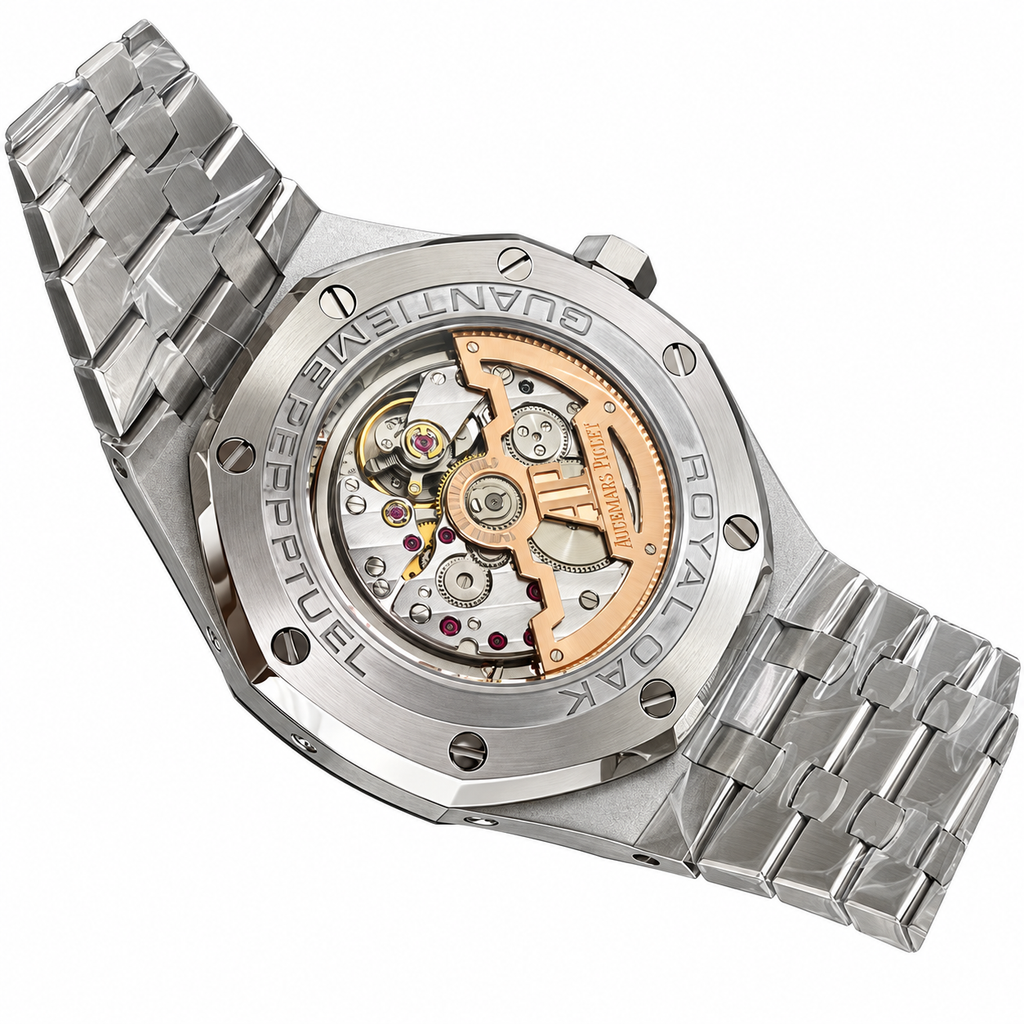 Audemars Piguet Royal Oak Perpetual Calendar Green Dial Moon Phase Steel Watch