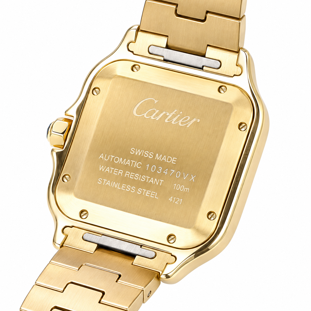Cartier Santos de Cartier Automatic — Two-Tone Yellow Gold & Steel Bracelet Watch