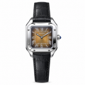 Cartier Santos-Dumont — Steel, Brown Gradient Dial, Roman Numerals & Black Alligator Strap, Quartz