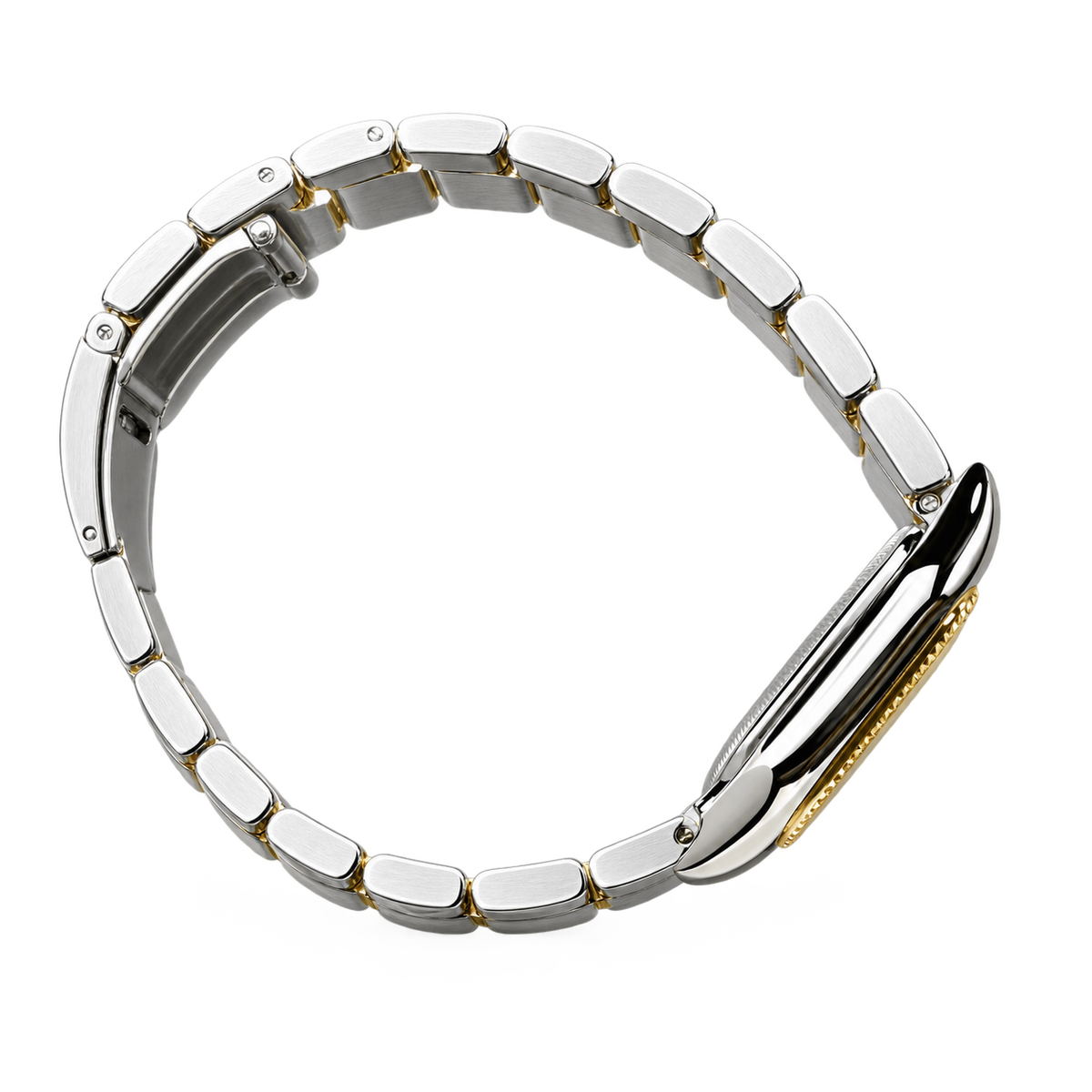 Cartier Panthère de Cartier Small — Steel & Yellow Gold, Diamond Bezel, Silver Dial & Two-Tone Bracelet, Women