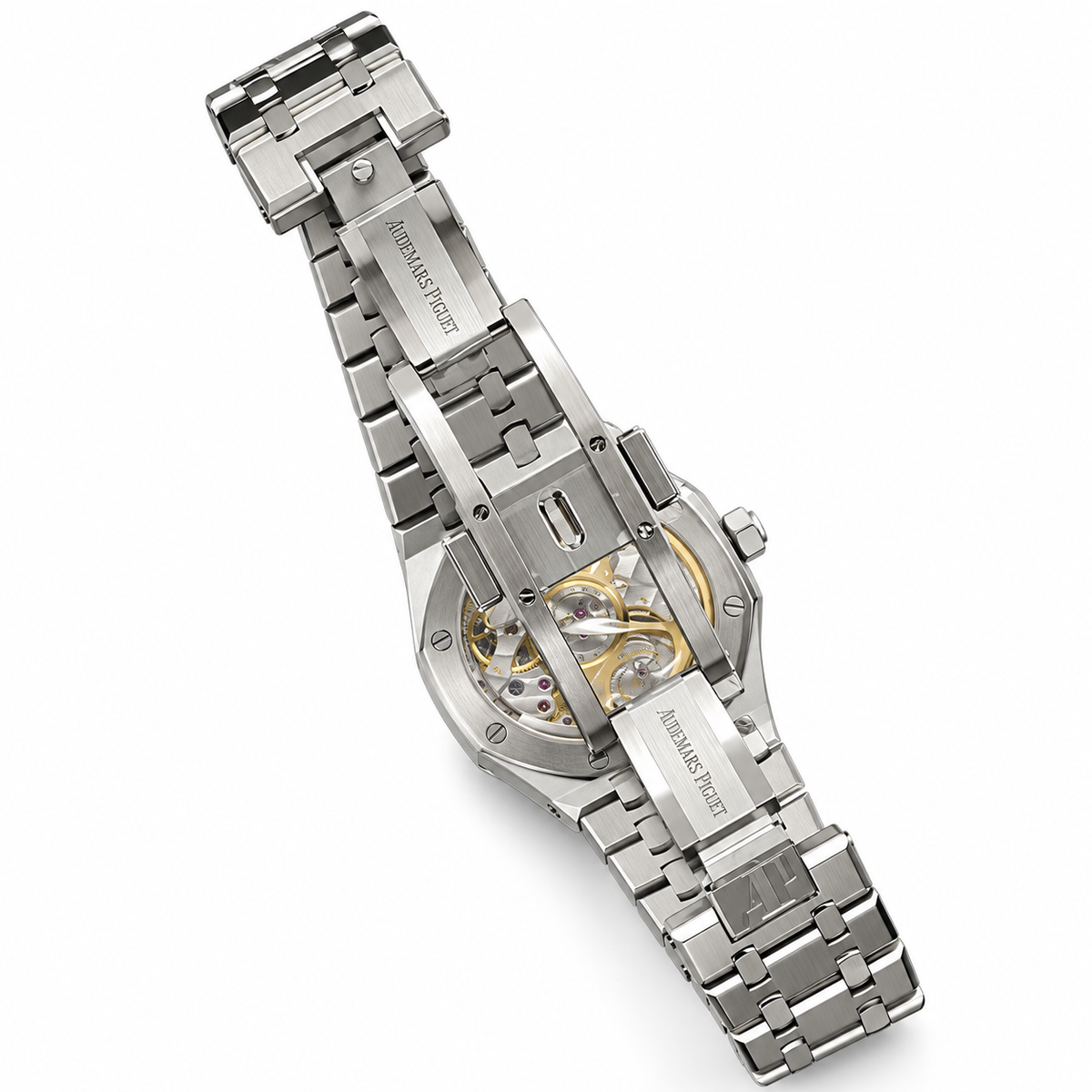 Audemars Piguet Royal Oak Blue Grande Tapisserie Dial Stainless Steel Automatic Watch