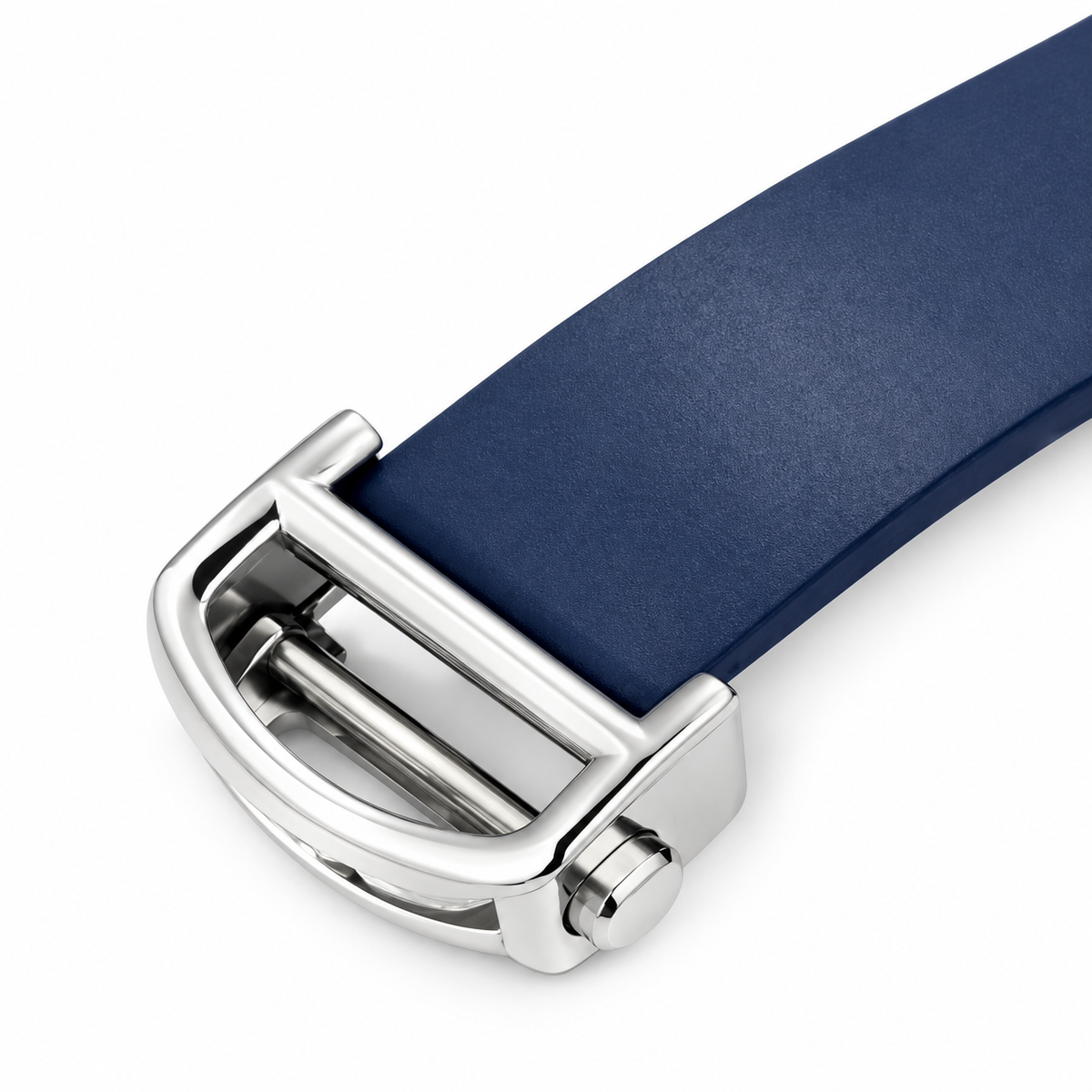 Cartier Santos de Cartier Automatic — 18K Rose Gold, Full Diamond Bezel, Grey Arabic Dial & Navy Rubber Strap, Large