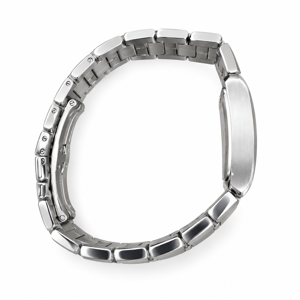 Cartier Tank Anglaise — Steel, Diamond Dial & Steel Bracelet