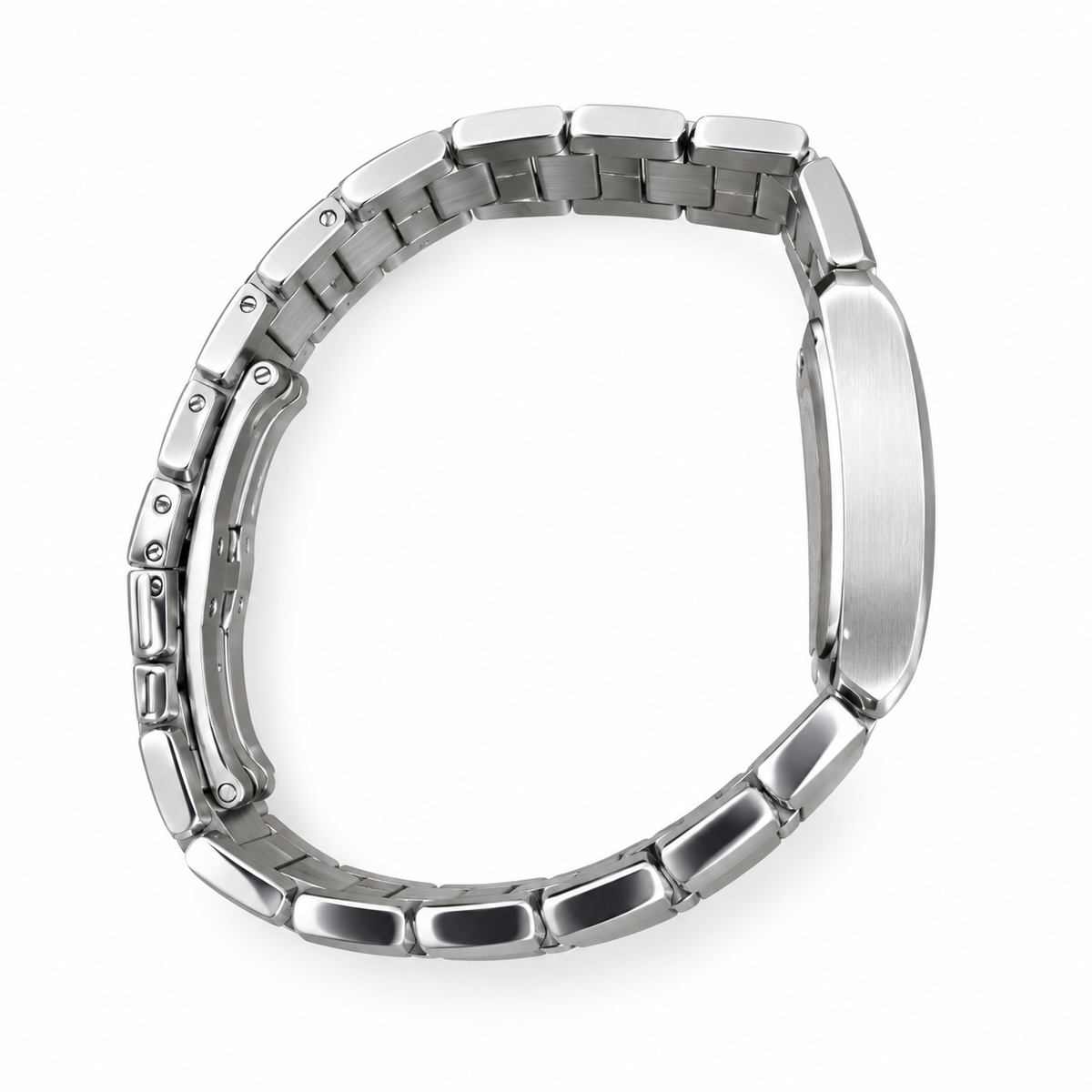 Cartier Tank Anglaise — Steel, Diamond Dial & Steel Bracelet