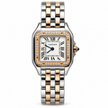 Cartier Panthère Two-Tone 18K Rose Gold Steel Diamond Bezel Luxury Watch Swiss Made Women