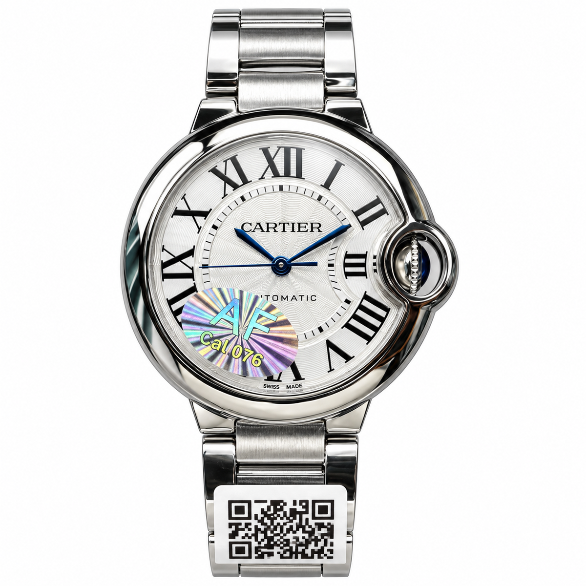 Cartier Ballon Bleu Large Steel Silver Dial Automatic Bracelet Watch – KDY