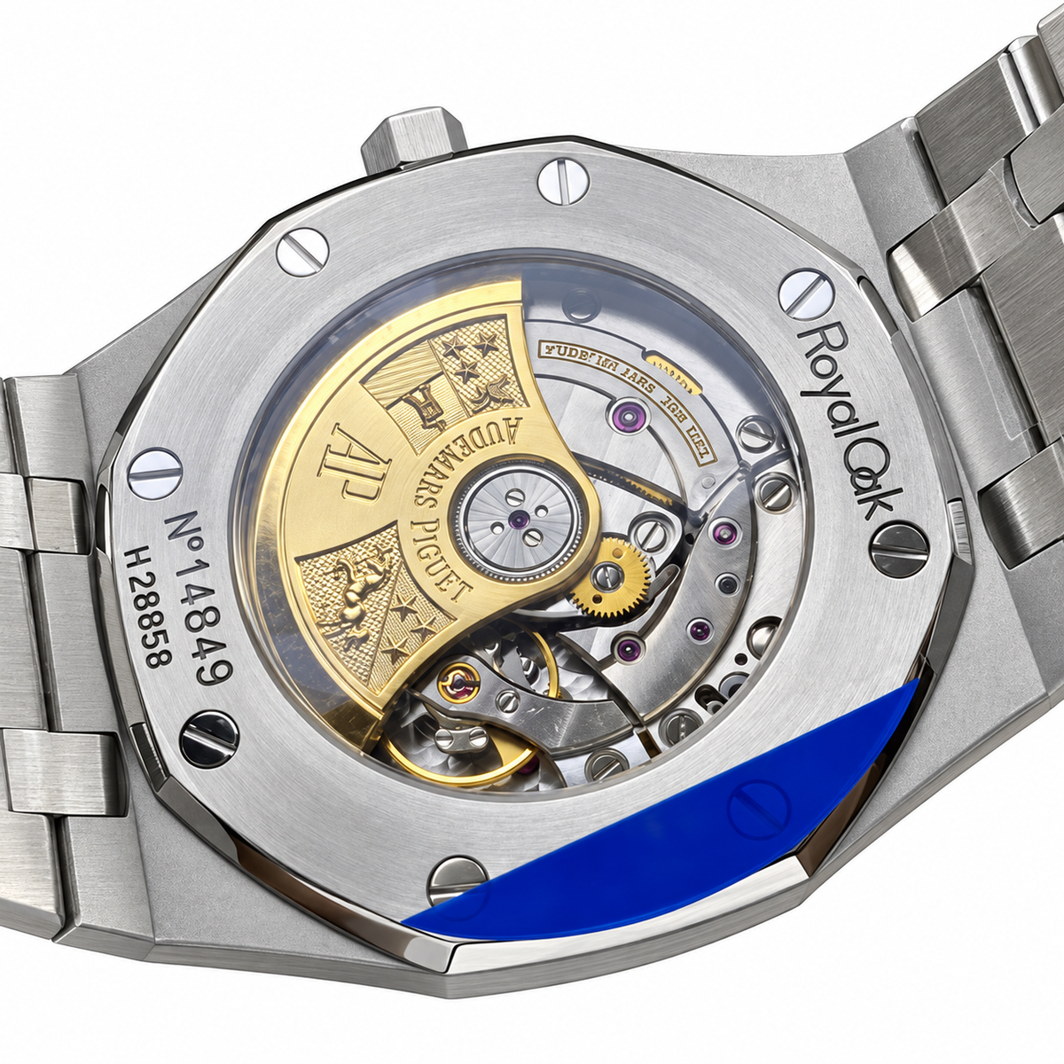 Audemars Piguet Royal Oak Steel Black Tapisserie Date Watch