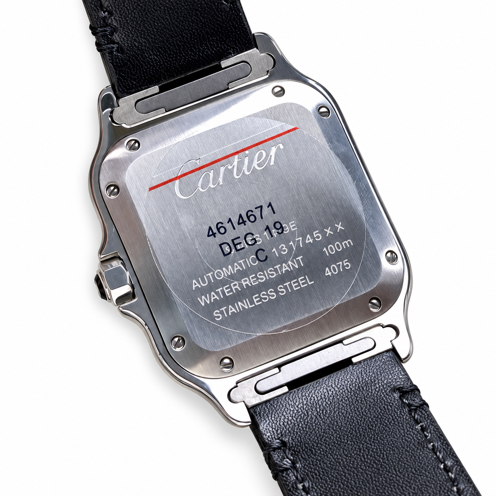 Cartier Santos Large Steel Smoked Brown Gradient Dial Automatic Watch – KDY