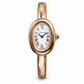 Cartier Baignoire — 18K Rose Gold, White Oval Dial, Roman Numerals & Rose Gold Bangle, Women