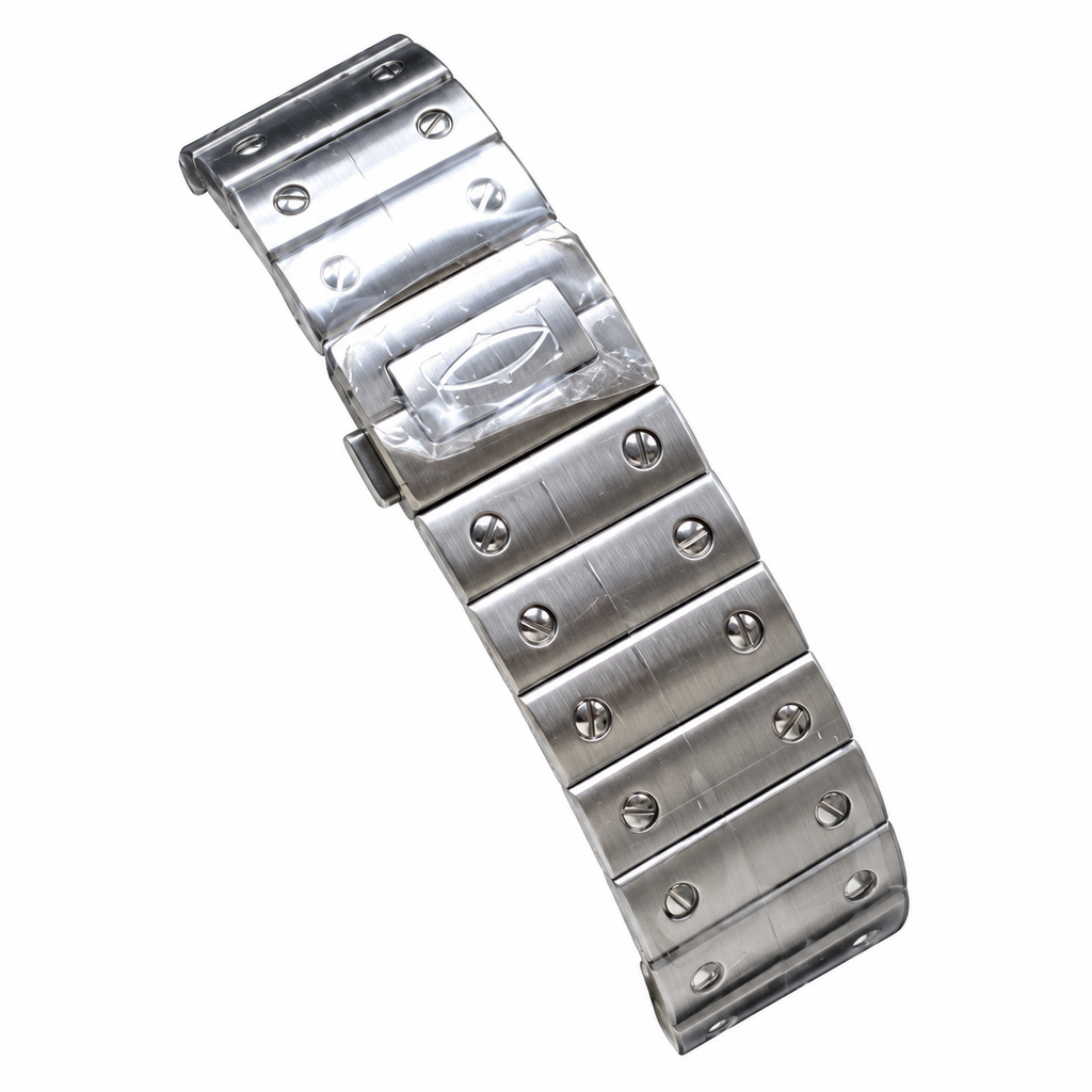 Cartier Santos Arabic Numerals Brown Dial Steel Watch – KDY