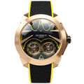 Jacob & Co. Epic X Doppel Litt Twinscan Rose Gold Double Tourbillon Yellow Watch