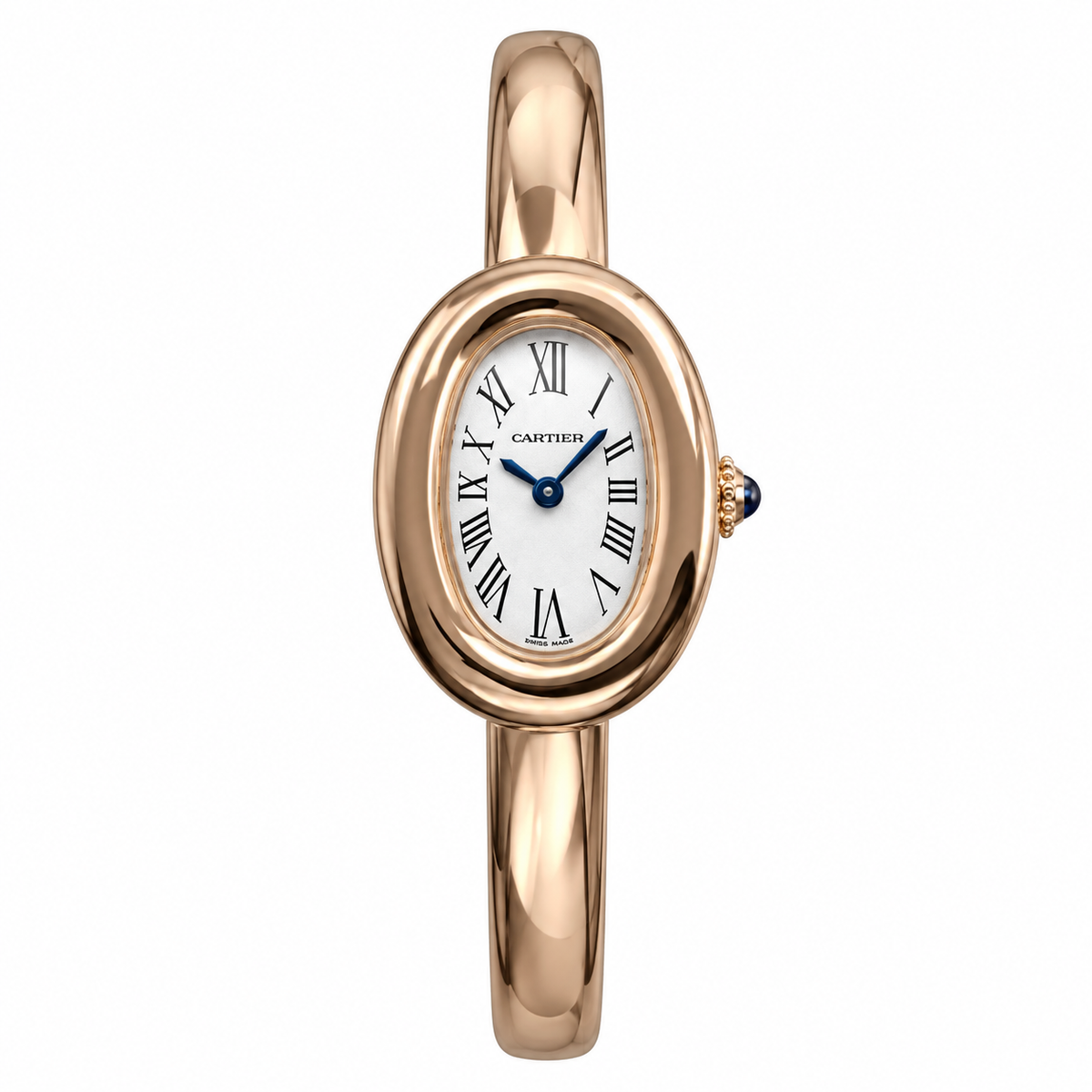 Cartier Baignoire Rose Gold Bangle Bracelet Watch