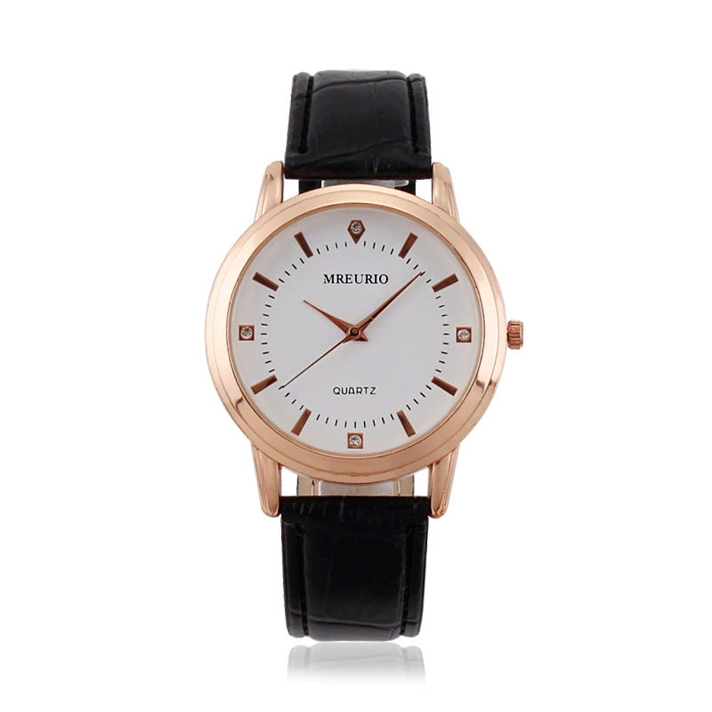 Women's Classic Round Watch – Silver Roman Numeral Brown Leather